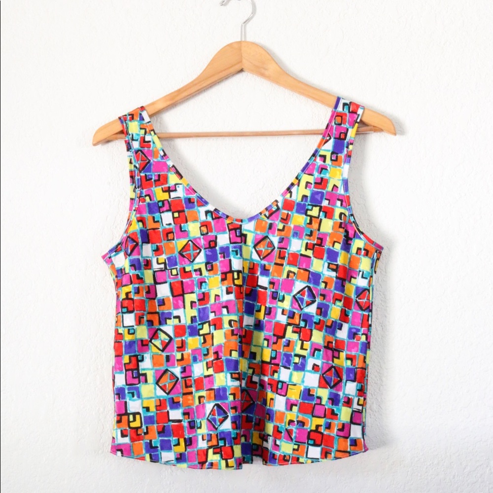Beaux Reves Multi Color Top Sz: M